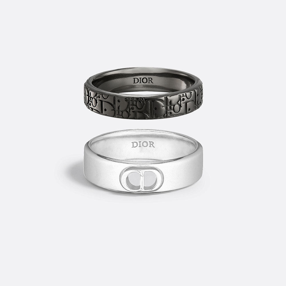 dior oblique リング Dior Oblique Signet Ring Silver | DIOR