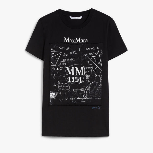 Max Mara Printed cotton regular T-shirt 1941065206020 - COLIBRI
