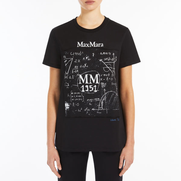 Max Mara Printed cotton regular T-shirt 1941065206020 - COLIBRI