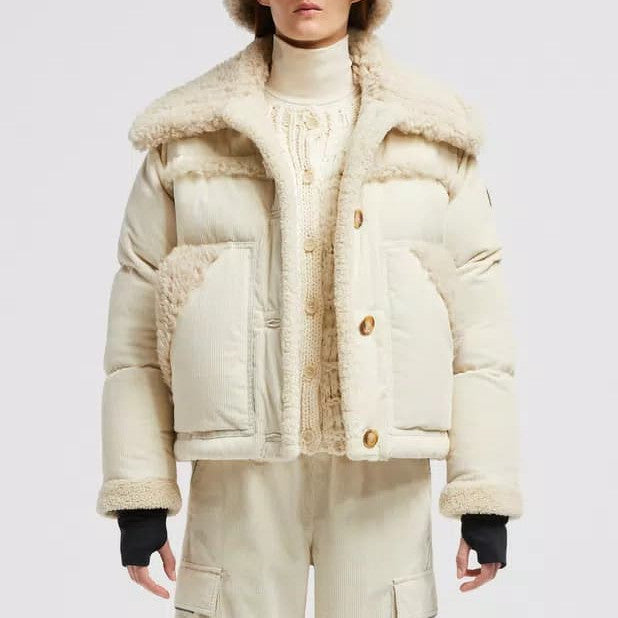 関税込 MONCLER CALEU CORDUROY SHORT DOWN JACKET MONCLER Caleu Corduroy Short Down Jacket
