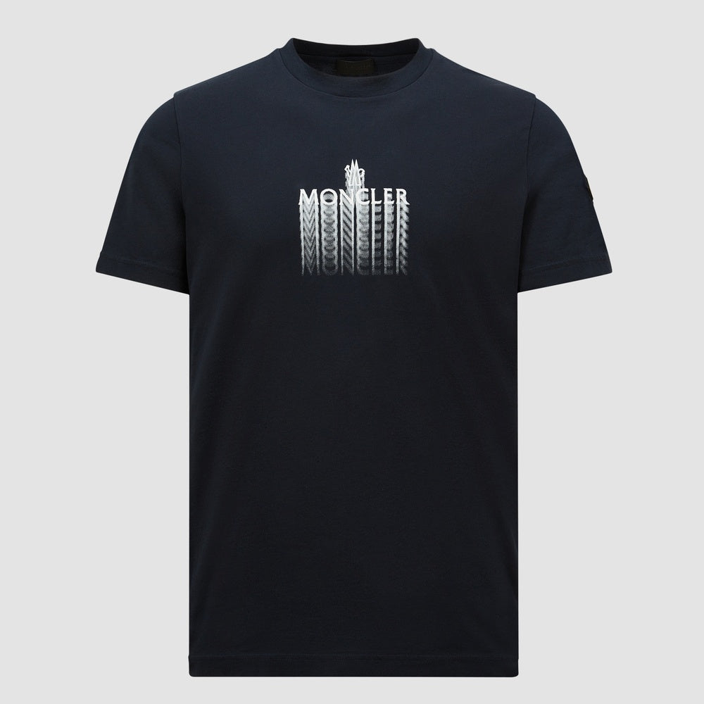 MONCLER FADED LOGO COTTON T-SHIRT K10918C0002989A17742