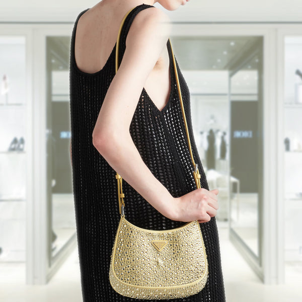 PRADA Prada Cleo satin bag with crystals 1BC169_2AWL_F068X_V_HOO