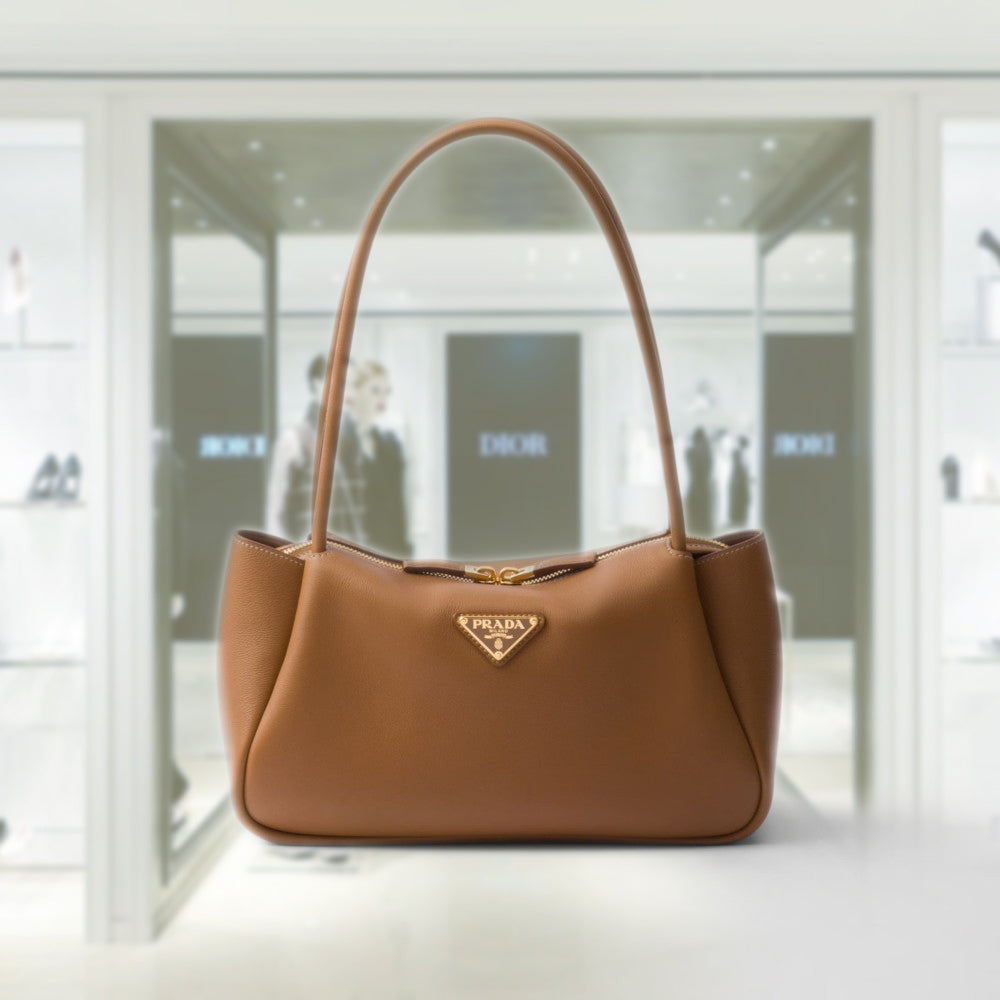 ハンドバッグ PRADA | Medium leather handbag 1BA444_2CYS_F03BH_V_OVO Caramel Prada Darling Medium Leather Shoulder Bag | PRADA