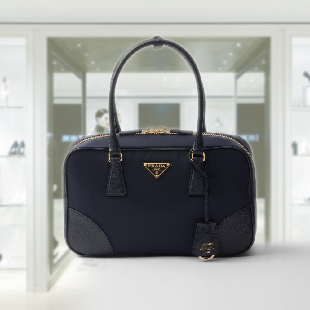 ハンドバッグ PRADA HAND BAG (1BB115R064 F0008) Prada: Women's Re-edition 1978 Medium Re-nylon and Saffiano
