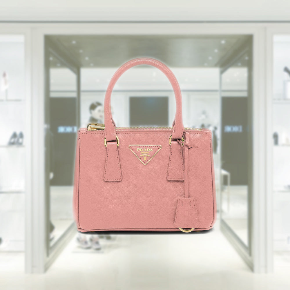【即発】PRADA Galleria Saffiano leather MiniBag(1BA906NZV) Natural Prada Galleria Saffiano leather mini-bag | PRADA