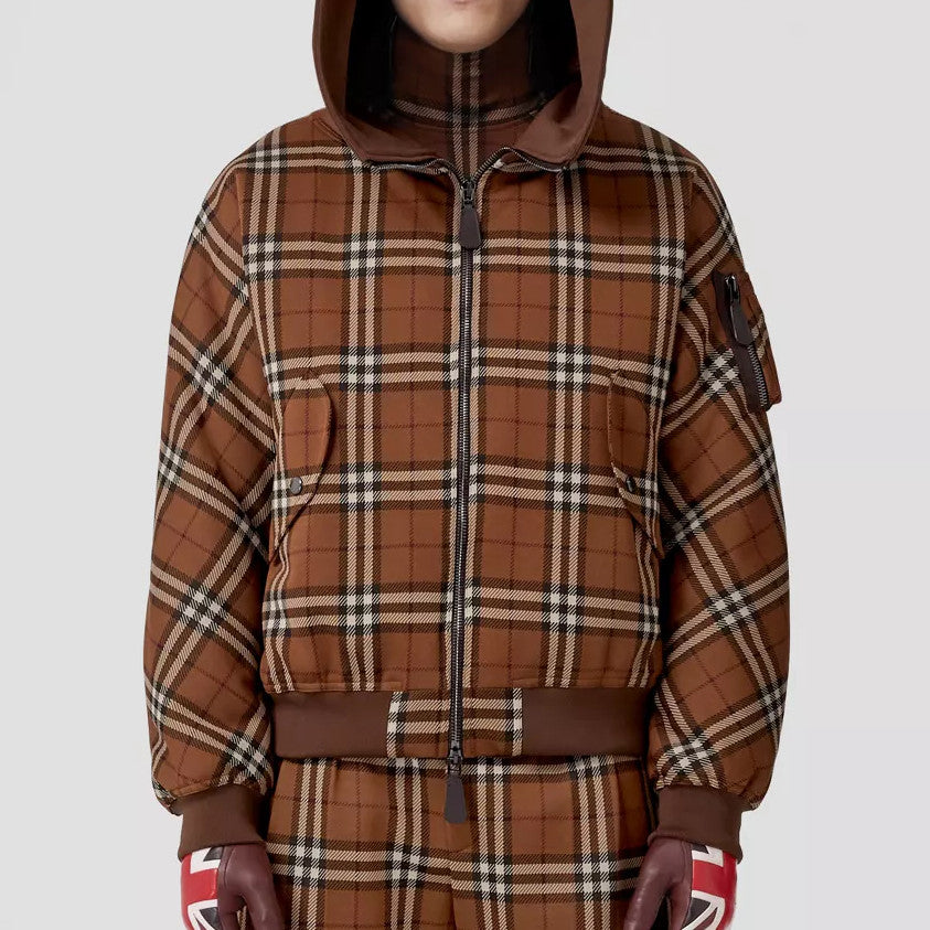 チェック コットンジャケット (サンド) - メンズ | Burberry