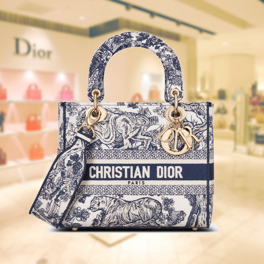 大特価関税込国内発送★Dior Lady D-Lite バッグ ミディアム Dior MEDIUM LADY D-LITE BAG M0565OTDT_M808 – BORDER-GARA