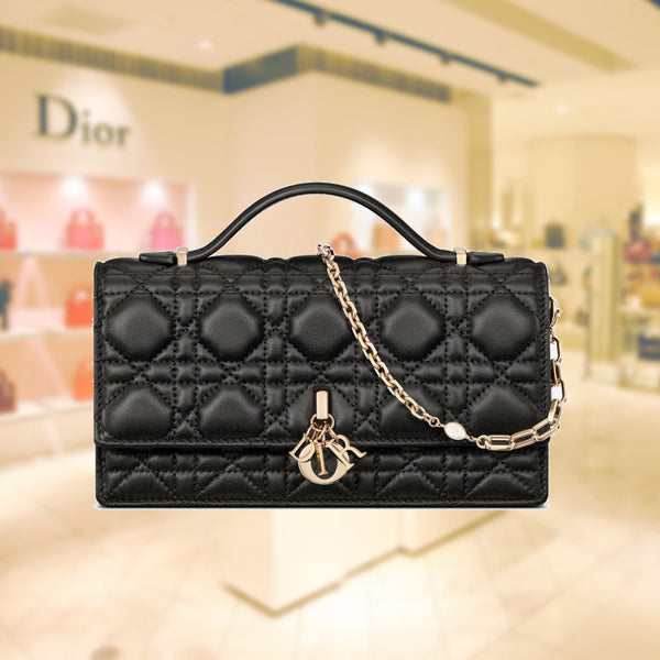 Dior LADY DIOR TOP HANDLE CLUTCH S0980ONMJ_M900 – BORDER-GARA
