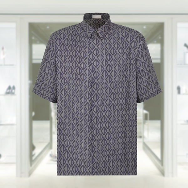 Dior CD DIAMOND SHORT-SLEEVED SHIRT 193C545A5797_C885 – BORDER-GARA