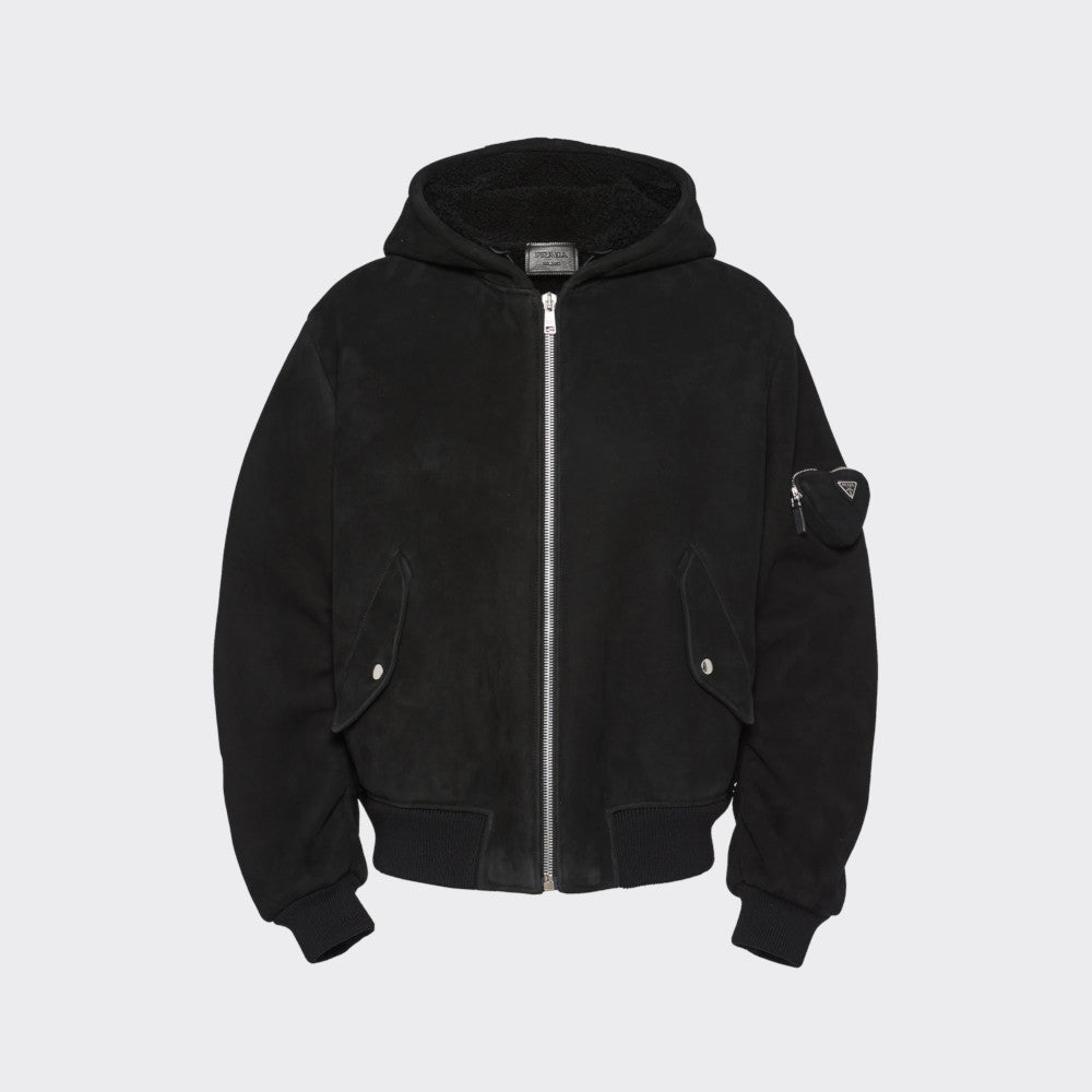 PRADA Shearling bomber jacket – BORDER-GARA