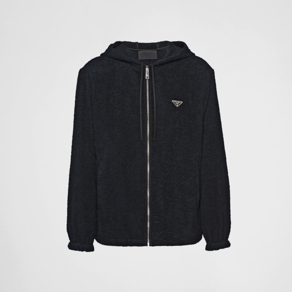 PRADA Terrycloth hoodie jacket – BORDER-GARA