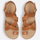   Sun sandal with toe ring