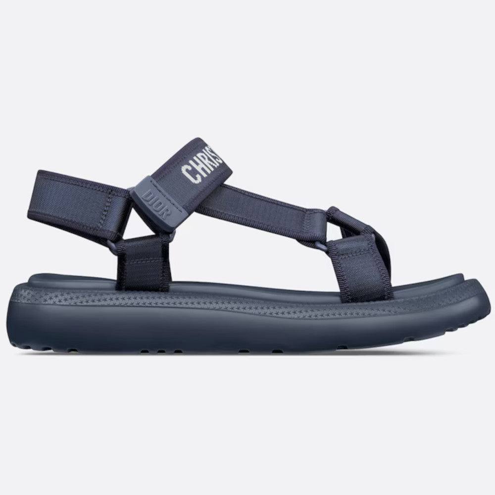 DIOR☆D-Wave ロゴシグネチャー ストラップ サンダル ブルー DIOR☆D-Wave ロゴシグネチャー ストラップ サンダル ブルー