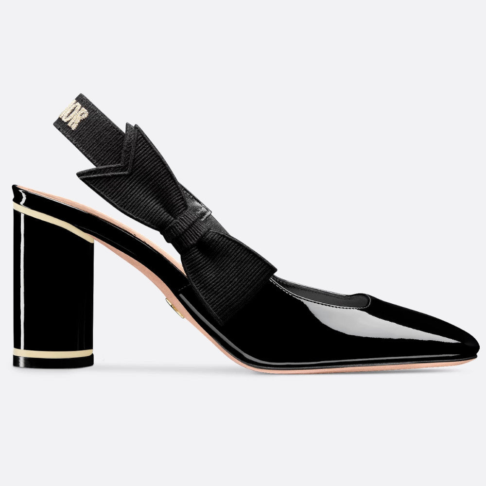 【BLACKPURPLE】23FW★ Waffle slingback Slingback Flat with Black Bow | White House Black Market