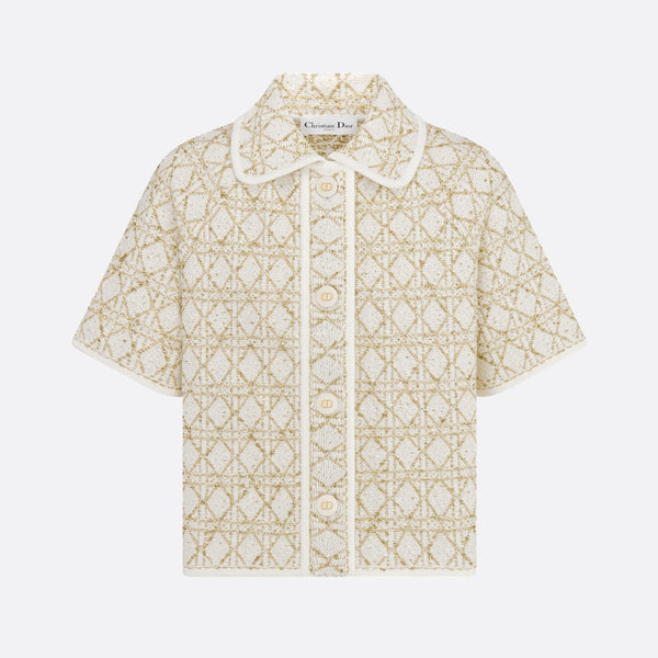 Dior Or Short-Sleeved Cannage Jacket