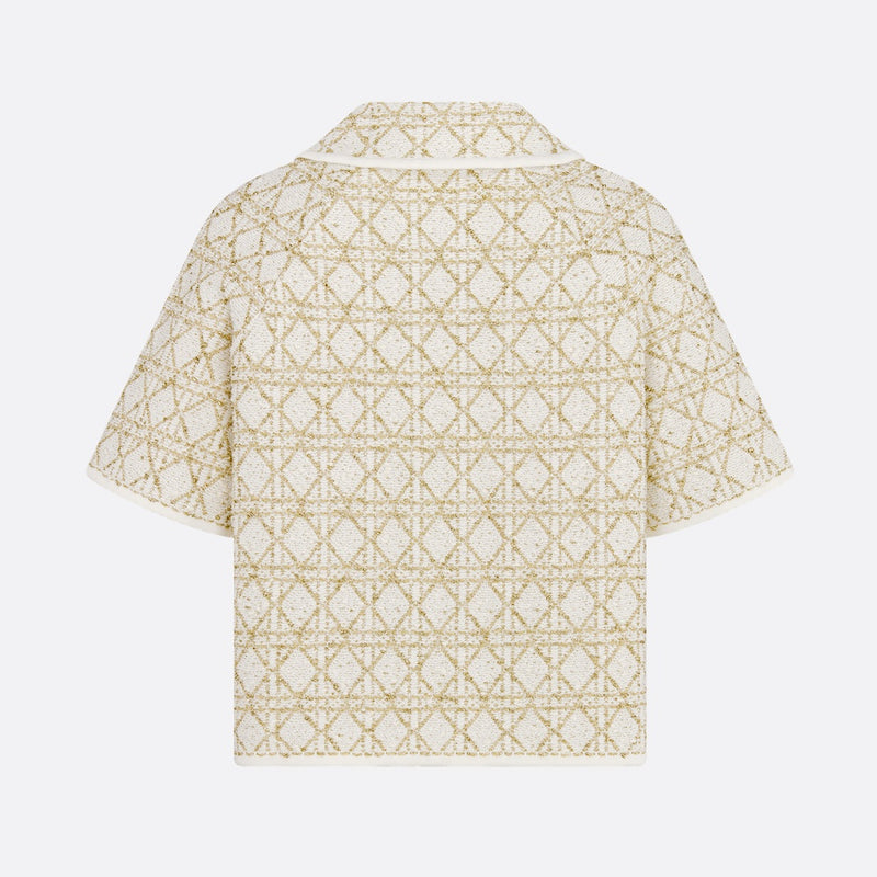 Dior Or Short-Sleeved Cannage Jacket