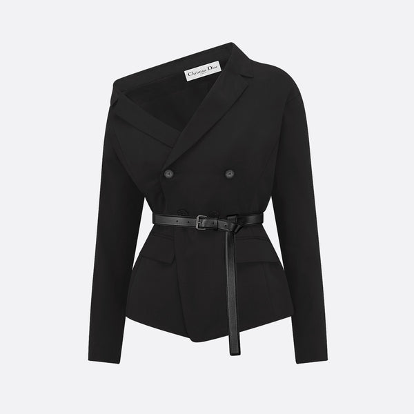 Asymmetric Belted Jacket