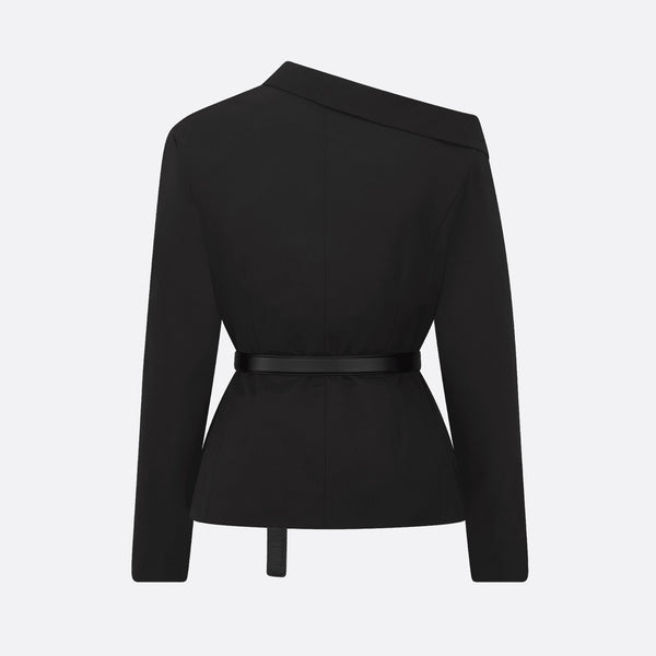 Asymmetric Belted Jacket