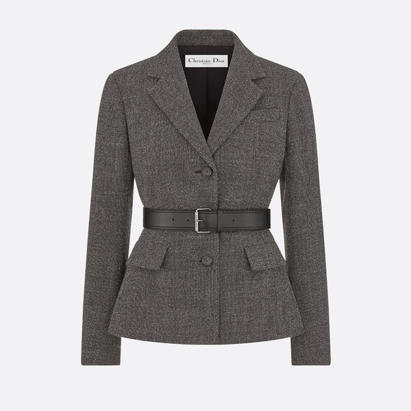 Belted Jacket with Removable Scarf