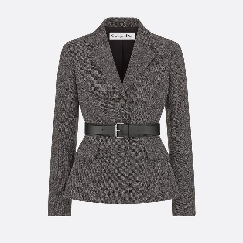 Belted Jacket with Removable Scarf