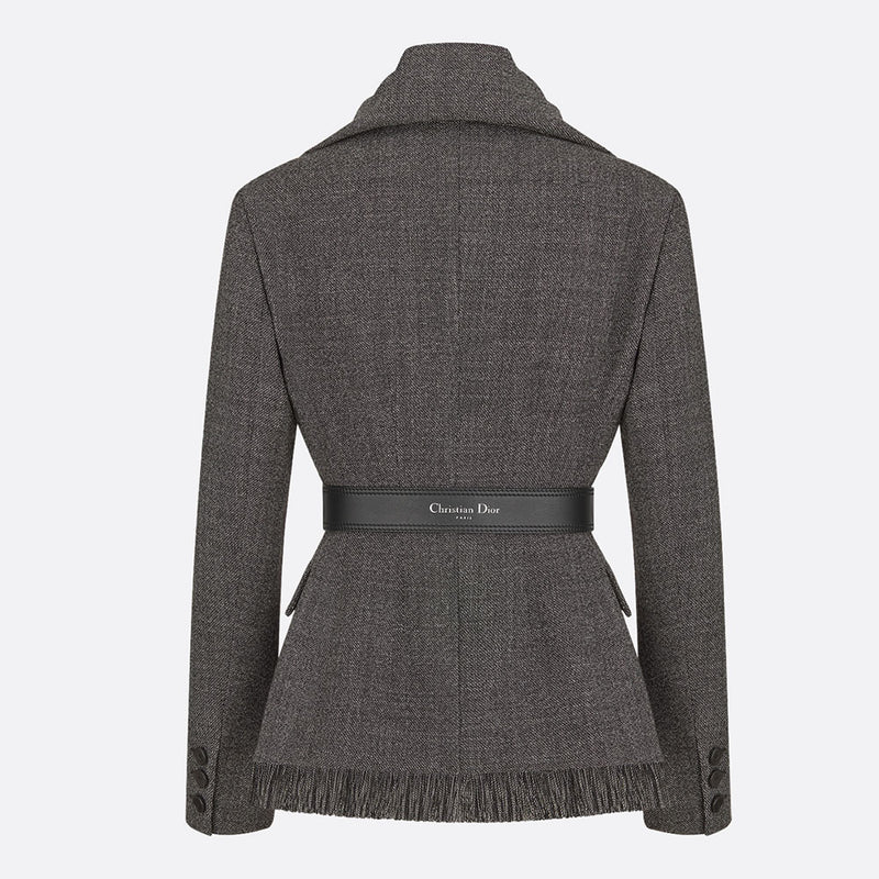 Belted Jacket with Removable Scarf