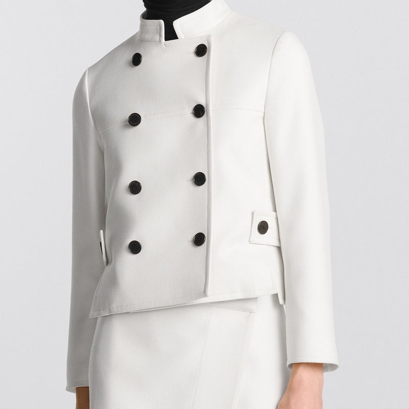 Cropped Jacket with Removable Cannage Vest