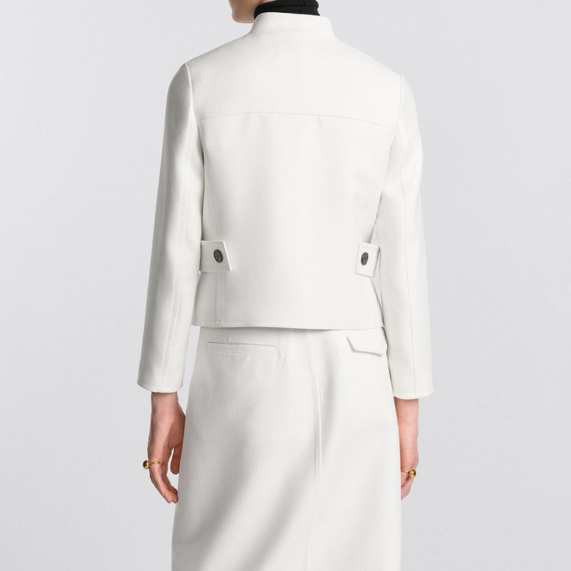 Cropped Jacket with Removable Cannage Vest