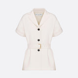 Short-Sleeved Belted Jacket