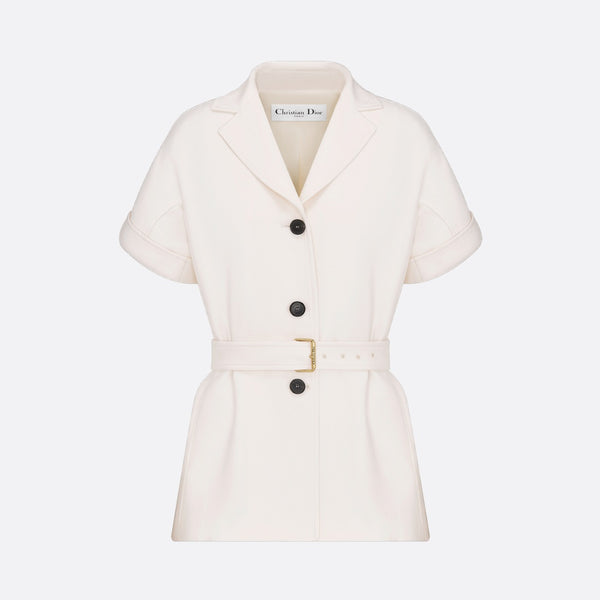 Short-Sleeved Belted Jacket