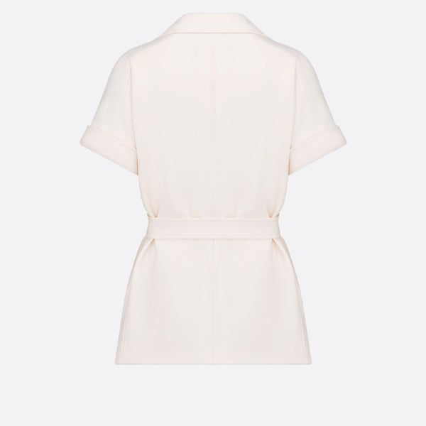 Short-Sleeved Belted Jacket