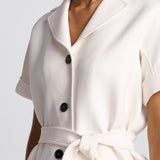 Short-Sleeved Belted Jacket