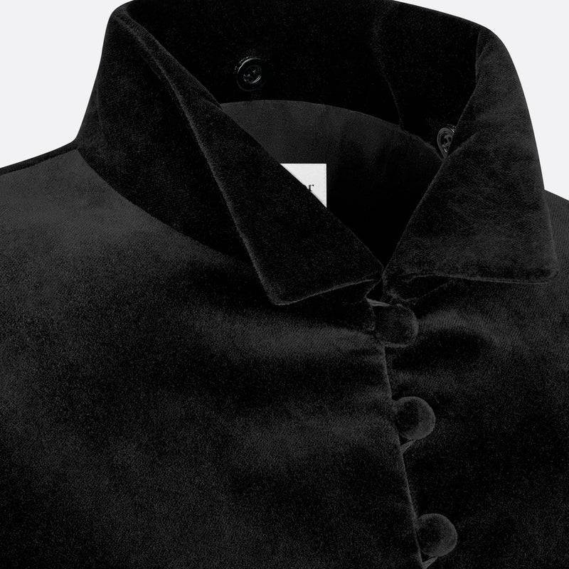 Fitted Jacket with Puff Sleeves