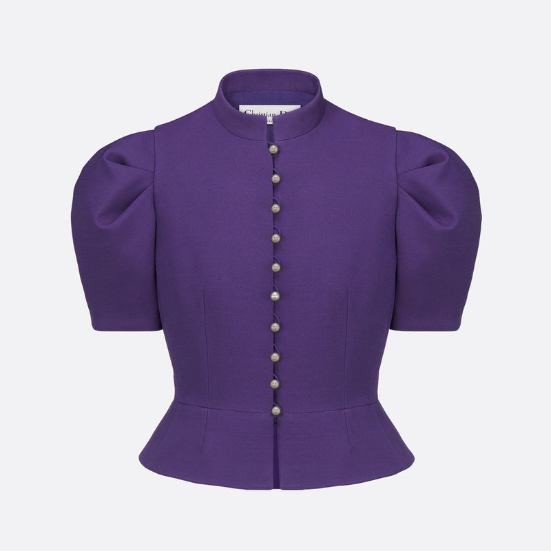 Fitted Short-Sleeved Jacket