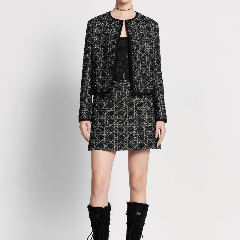 Macrocannage Cropped Jacket