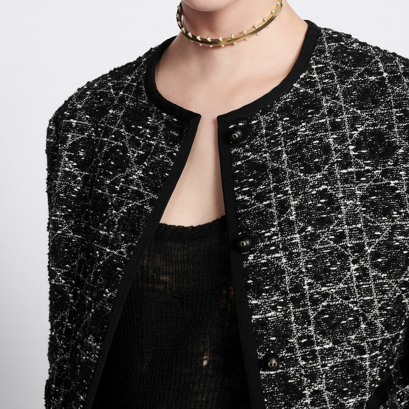 Macrocannage Cropped Jacket