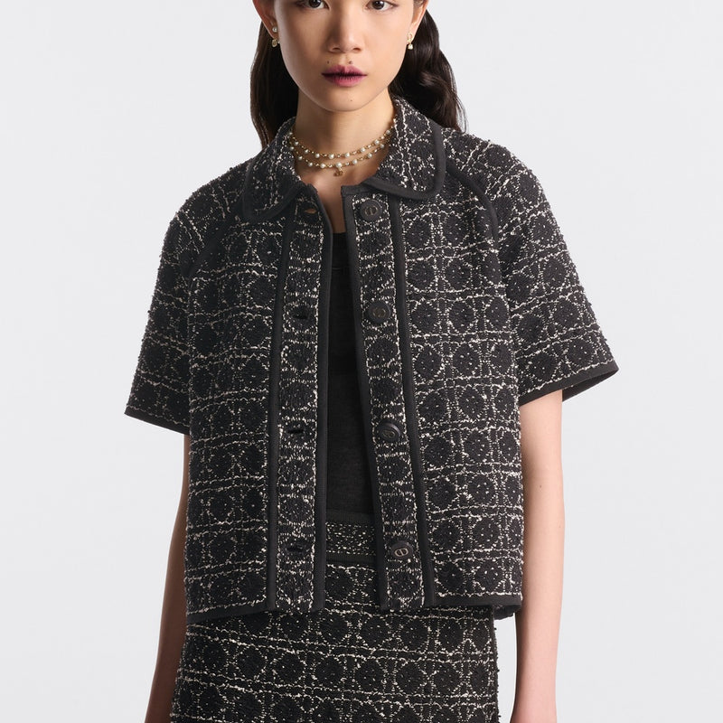 Macrocannage Short-Sleeved Jacket