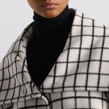 Bomber Jacket with Oversized Collar