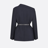 Asymmetric Belted Blazer