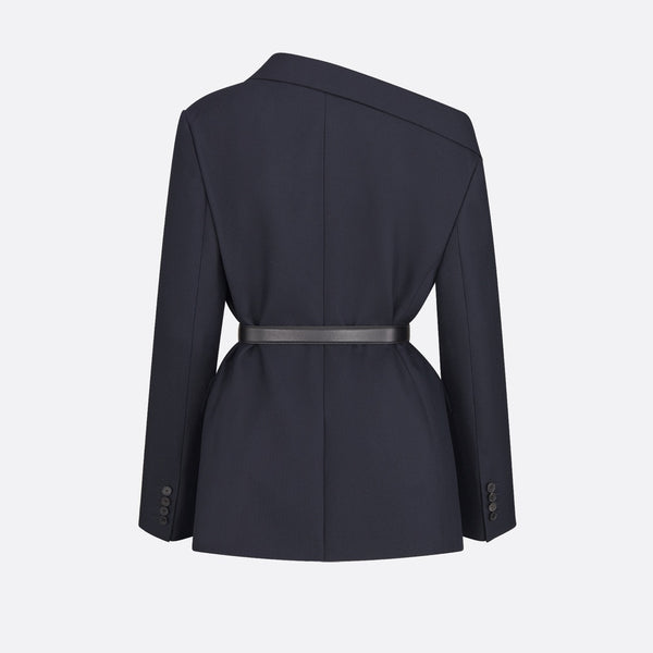 Asymmetric Belted Blazer