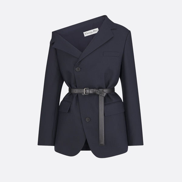 Asymmetric Belted Blazer