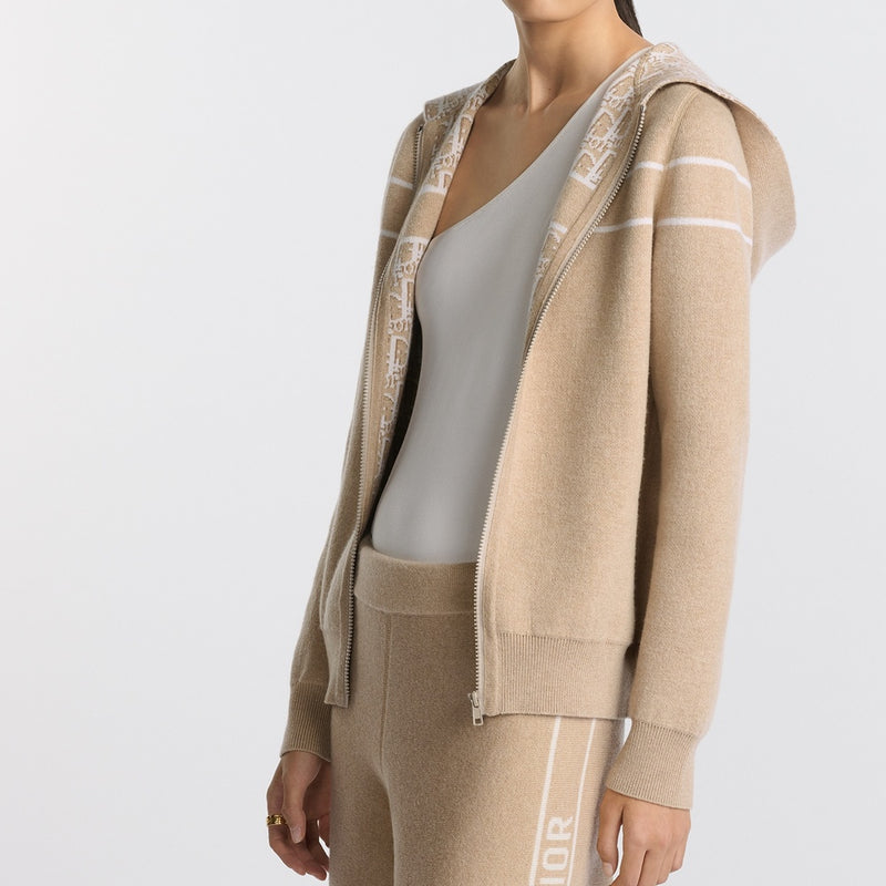 Reversible Zipped Cardigan with Hood