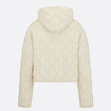 Cannage Zipped Cardigan with Hood