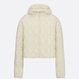 Cannage Zipped Cardigan with Hood
