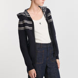 Reversible Zipped Cardigan with Hood