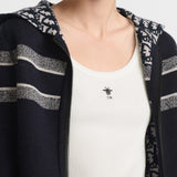 Reversible Zipped Cardigan with Hood