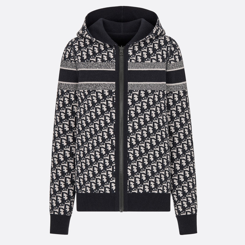 Reversible Zipped Cardigan with Hood