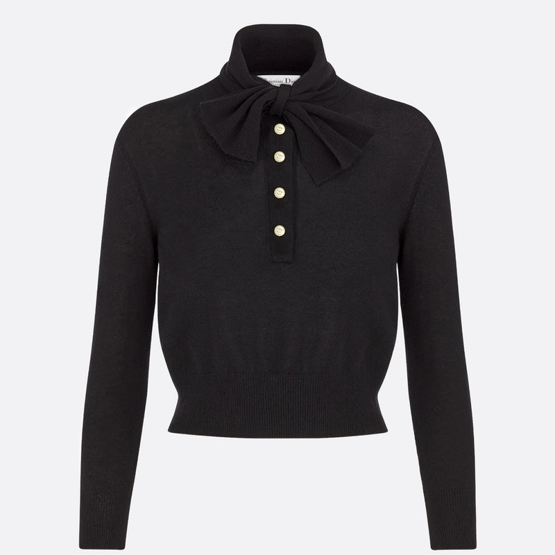 Tied Collar Sweater