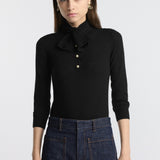 Tied Collar Sweater