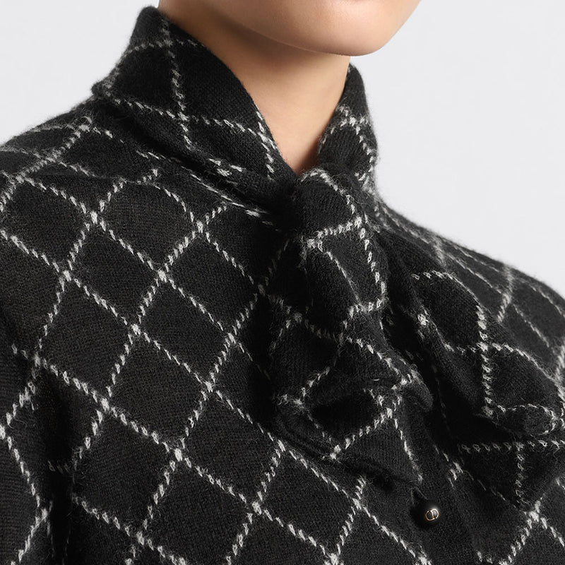 Tied Collar Sweater