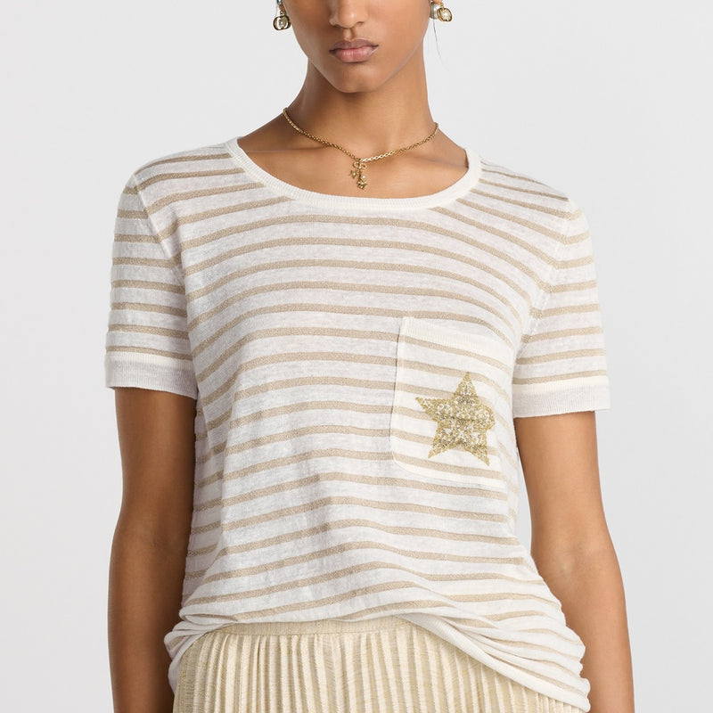 Dior Mariniere Short-Sleeved Top